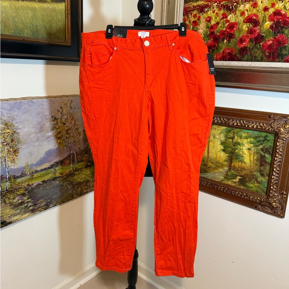 Crown & Ivy Bold Orange Trousers